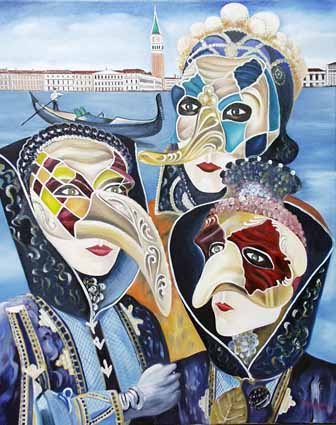 Wie entsteht ein Bild in Ölfarben auf Leinwand