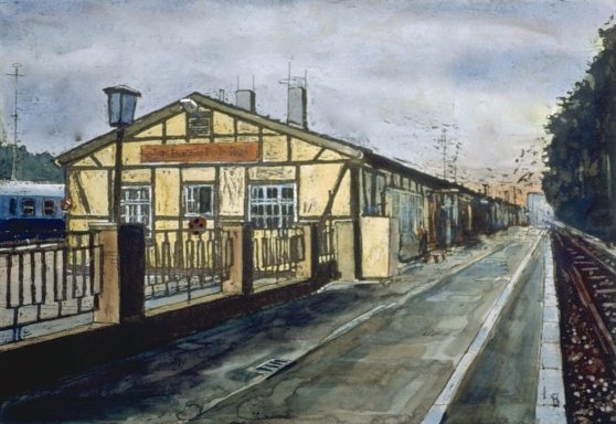 Französicher Bahnhof, wo die franz. Alliierten ankamen und abfuhren, der ehemalige Militärbahnhof der Franzosen 