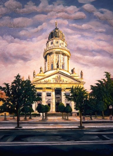 Unter dem Schutze der Hohenzollern erbaut 1705, erneuert 1905 für die französisch-reformierte Gemeinde der angesiedelten Hugenotten, französ