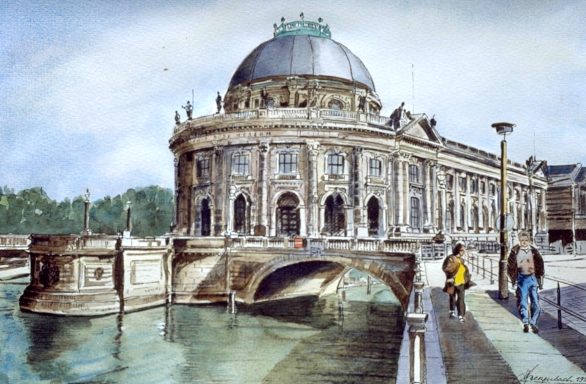Das Bodemuseum, im Prunkstil des Neobarock erbaut, trägt seinen Namen nach Wilhelm von Bode