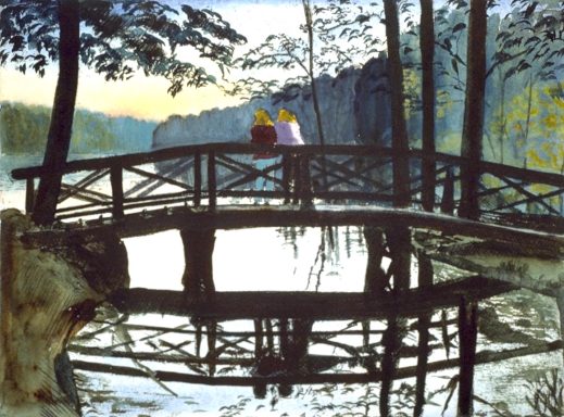 Mit 17,5 ha größter Wilmersdorfer See, im Grunewaldforst gelegen. An seinem südwestlichen Ende liegt das Jagdschloß Grunewald
