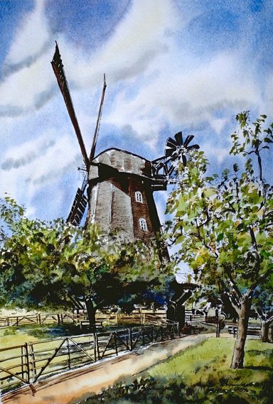 “Stechhansche Mühle” 1865 erbaut. Die "bewegte" Geschichte der Buckower Jungfernmühle: 
Die Jungfernmühle ist eine einzige erhaltene Windm.